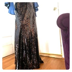 L&B sequin maxi skirt